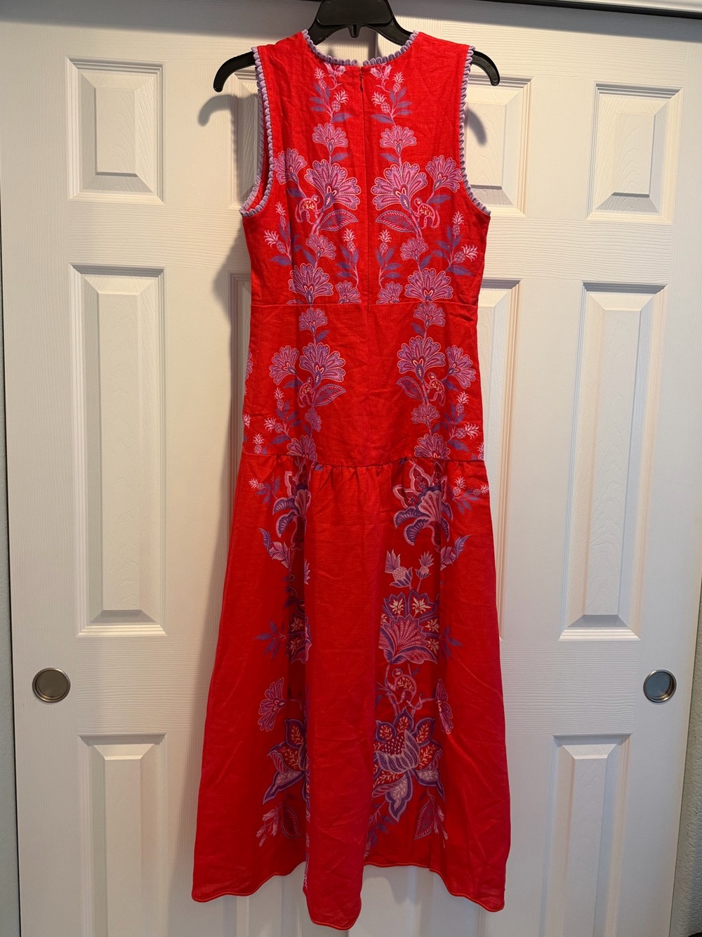 NWT FARM Rio, Porcelain Garden Red Maxi Dress, Floral Design - Picture 8 of 8
